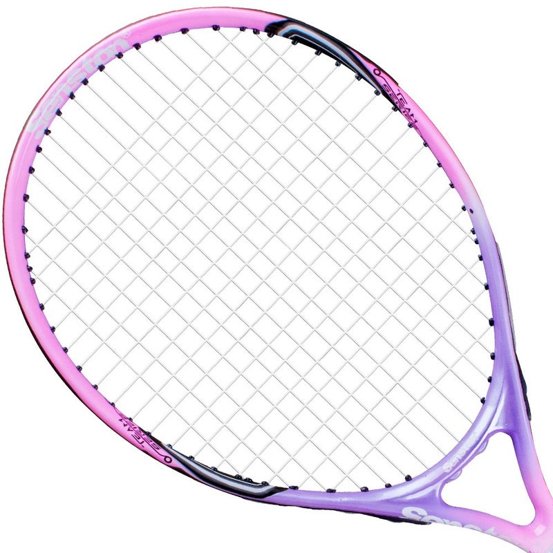 Senston 19" Junior Tennis Racquet for Kids Children Boys Girls Tennis Rackets with Racket Cover Pink with Cover Tennis Overgrip Vibration Damper - Image 3
